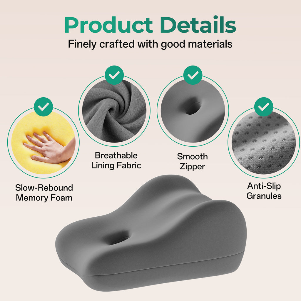 27° Ergonomic Memory Foam Support Pillow
