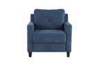 Horatio Navy Chenille Chair