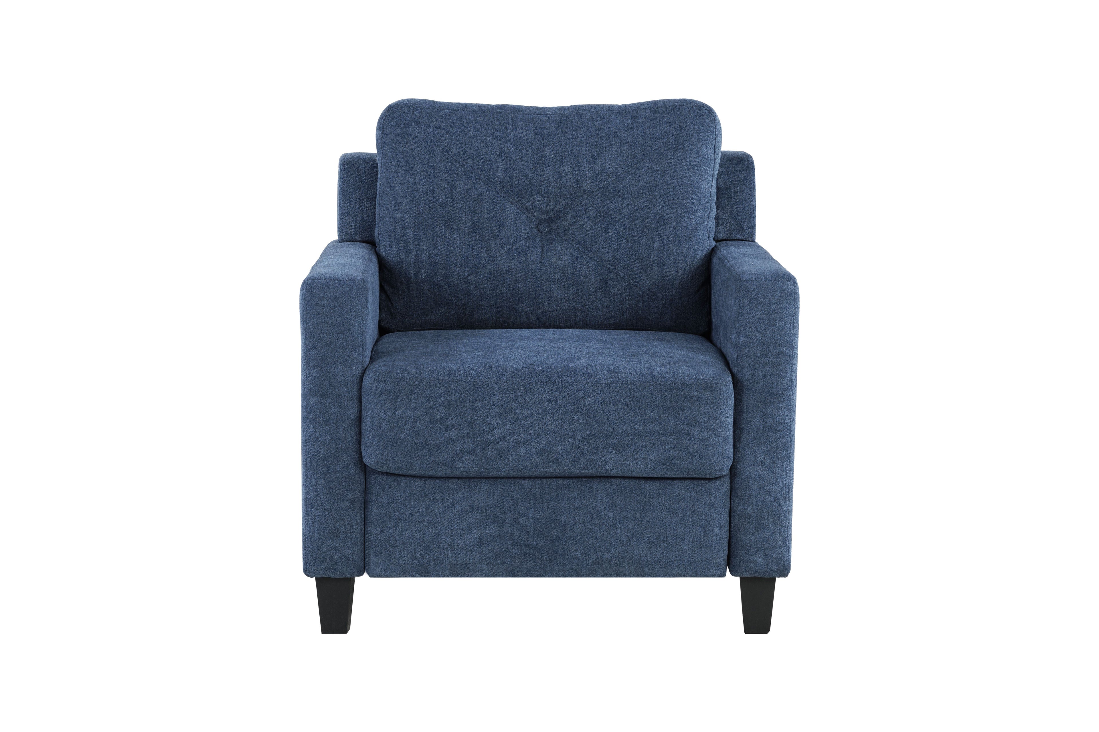 Horatio Navy Chenille Chair