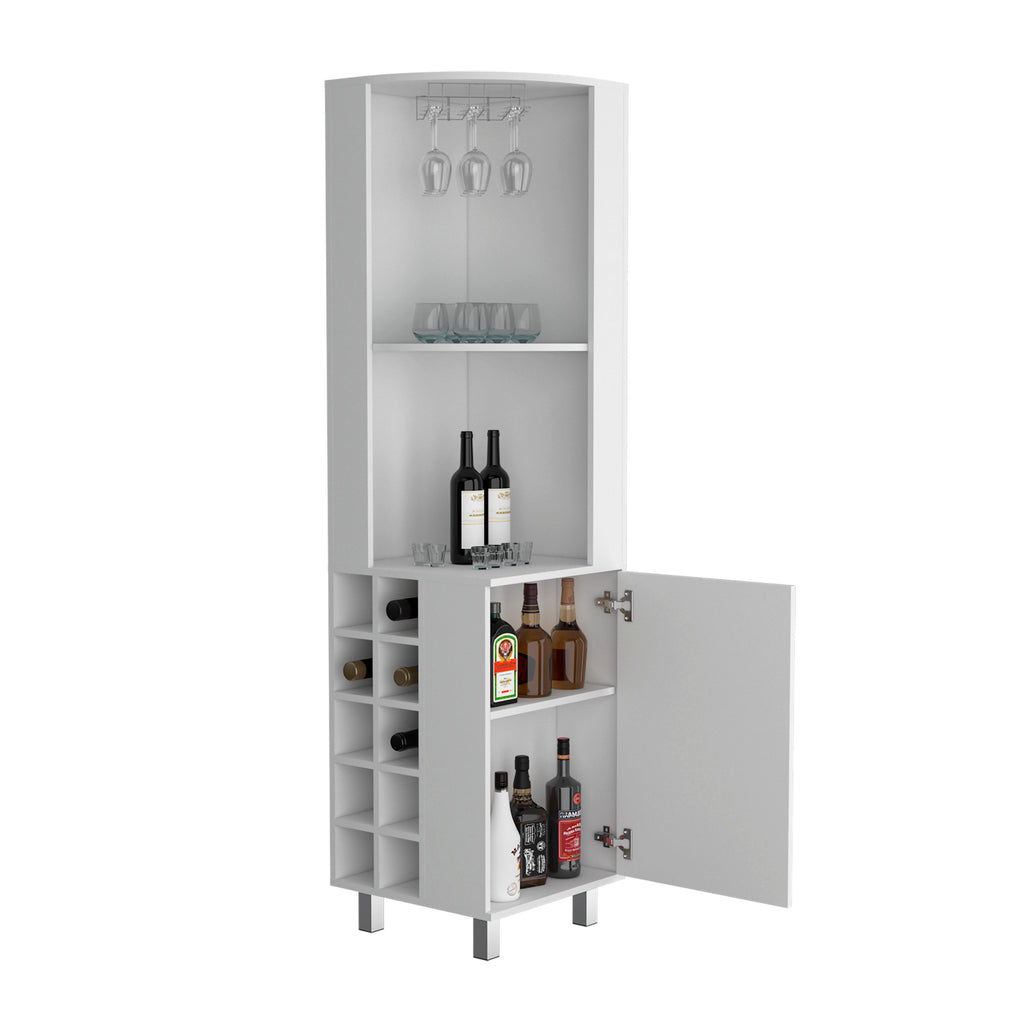 Kaia 70" Tall Corner Bar Cabinet