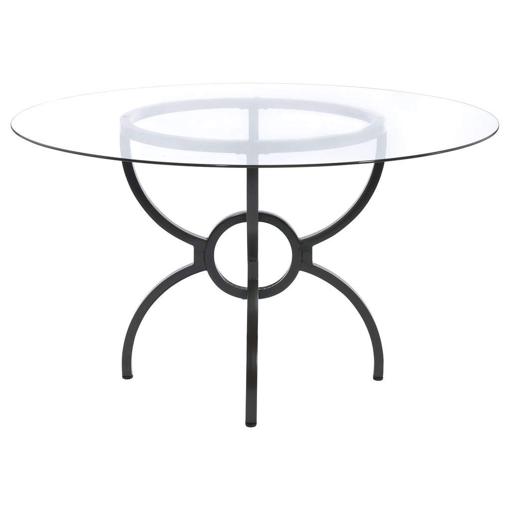 Marina Gunmetal 48-Inch Round Dining Table