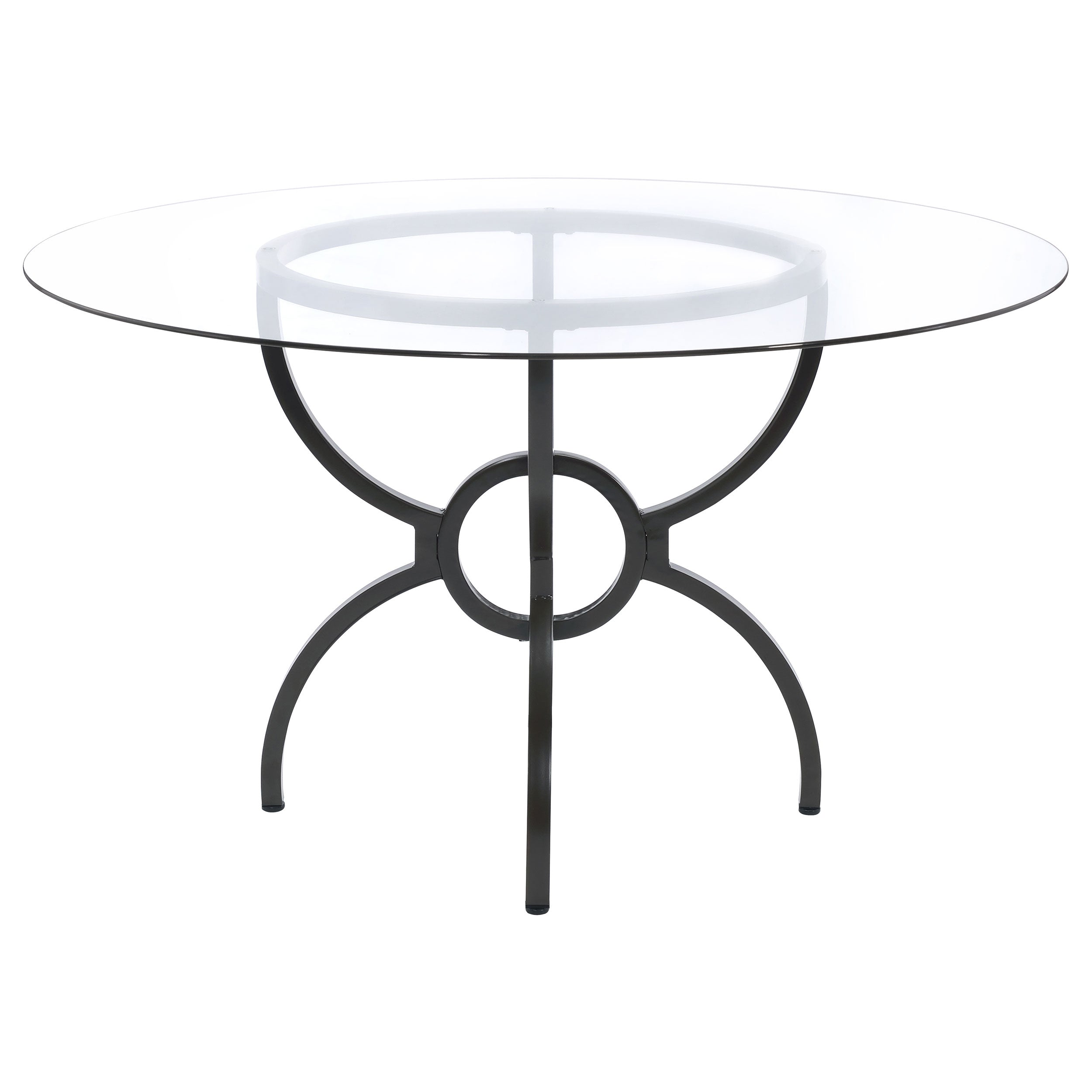Marina Gunmetal 48-Inch Round Dining Table