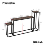 3-Piece Set of Narrow Tables