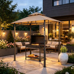 Double-Tiered Barbecue Gazebo Shelter