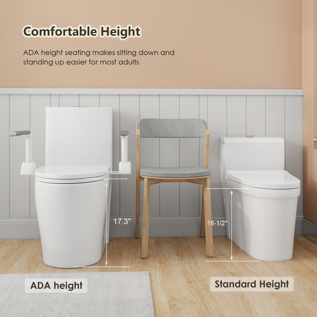 Upgraded Design Armrest One-Piece Toilet