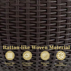 Self-Watering Hanging Rattan-Inspired Planter