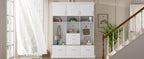 U-Can 75" H Entryway Hall Tree with Bench and Storage