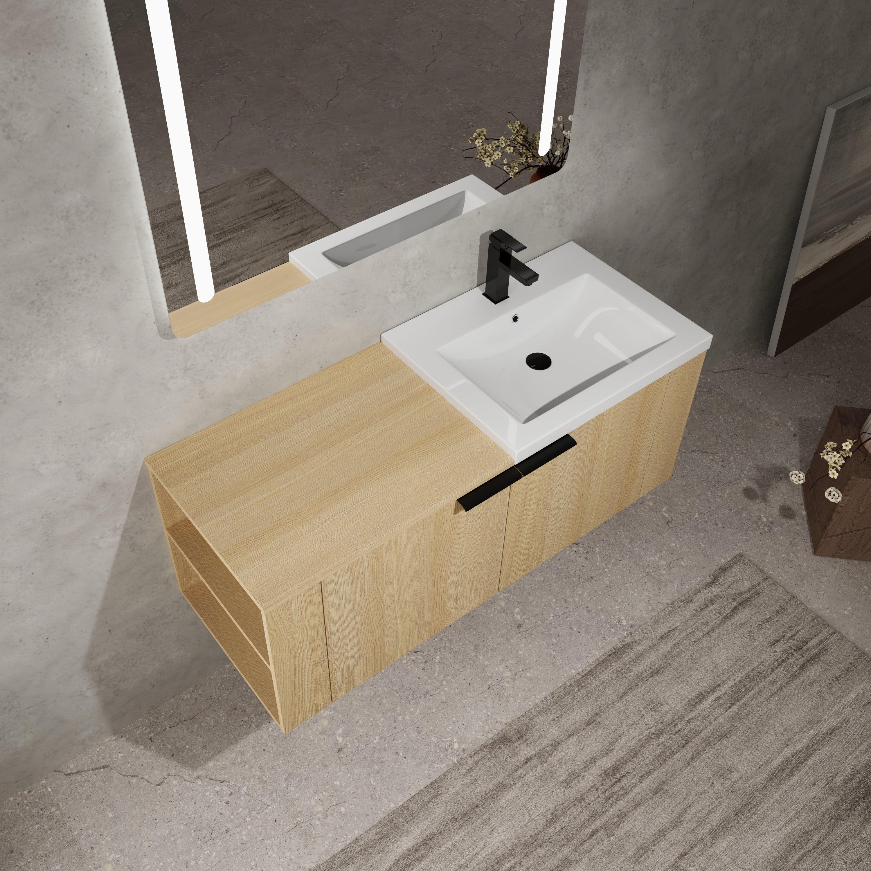 48" Bathroom Vanity Sink Combo