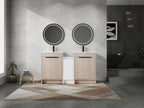60 Inch Freestanding Bathroom Vanity with Ceramic Sink