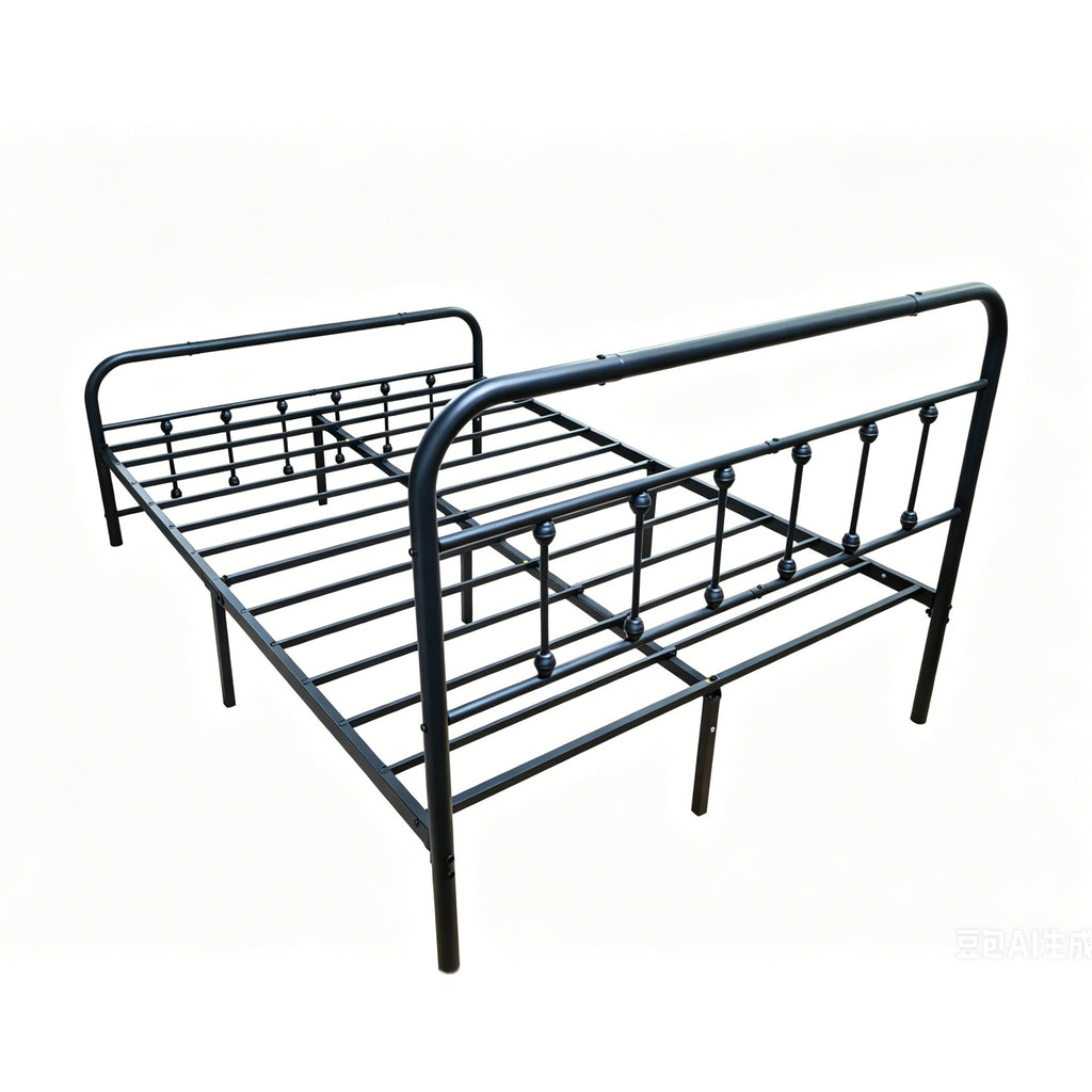 Full Size Metal Bed Frame with Headboard