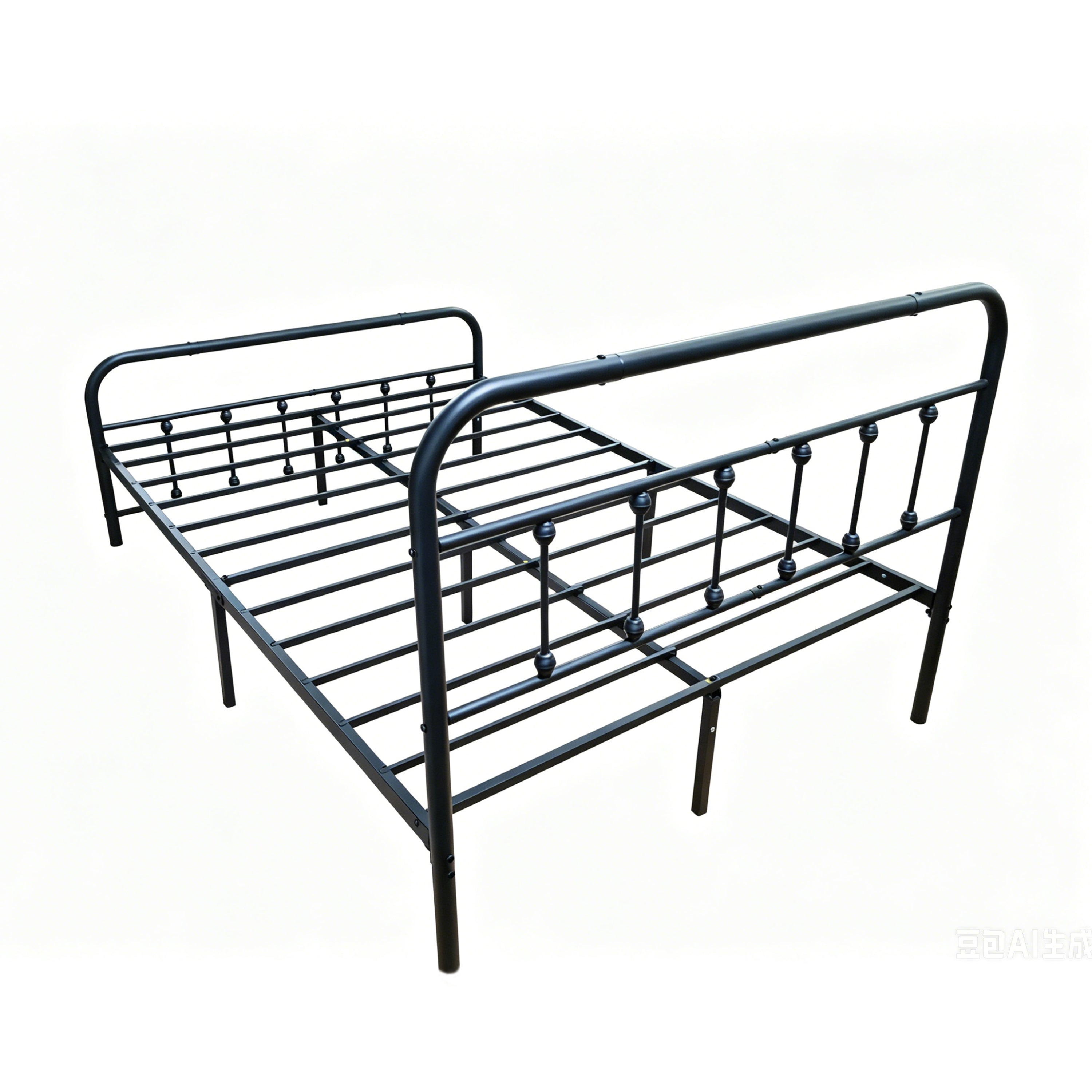Full Size Metal Bed Frame with Headboard