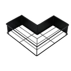 2-Pack Drill-Free Adhesive Corner Shower Caddy Organizer