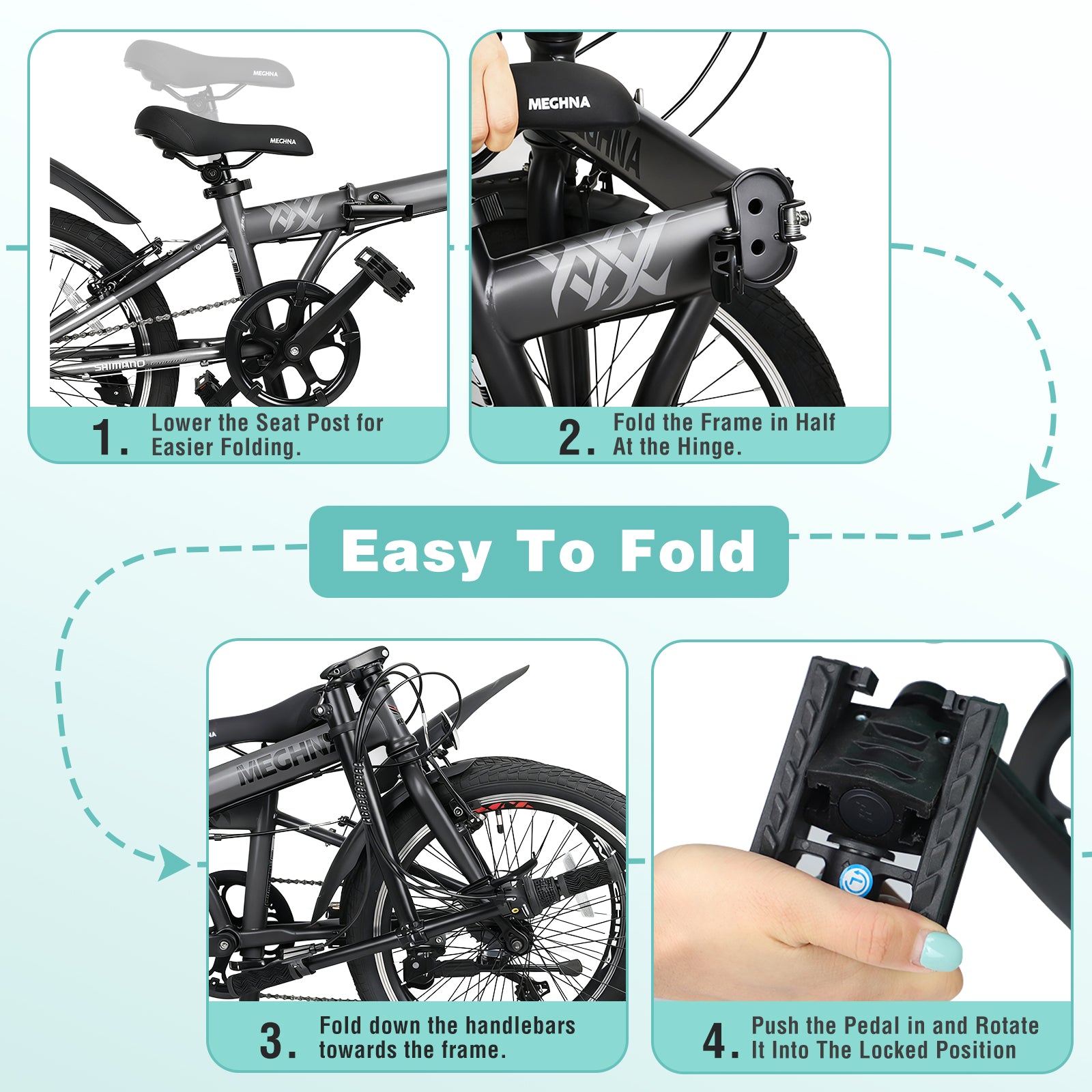 20 Inch Folding Bike for Adults