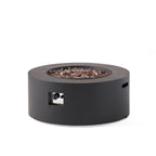 32" Patio 40,000 BTU Round Iron Propane Fire Pit, Dark