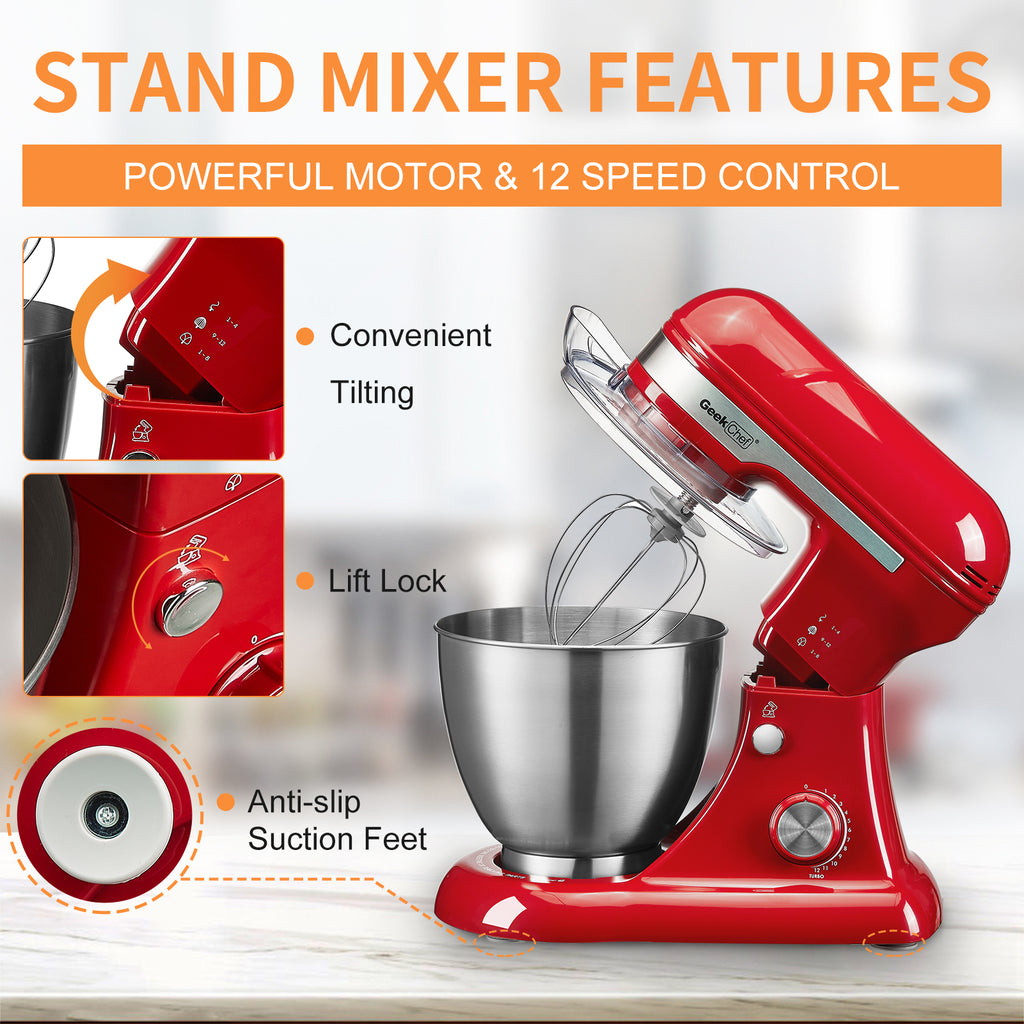 Geek Chef Electric Stand Mixer, 4.8QT