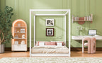 Queen Size Canopy Platform Bed with Support Legs