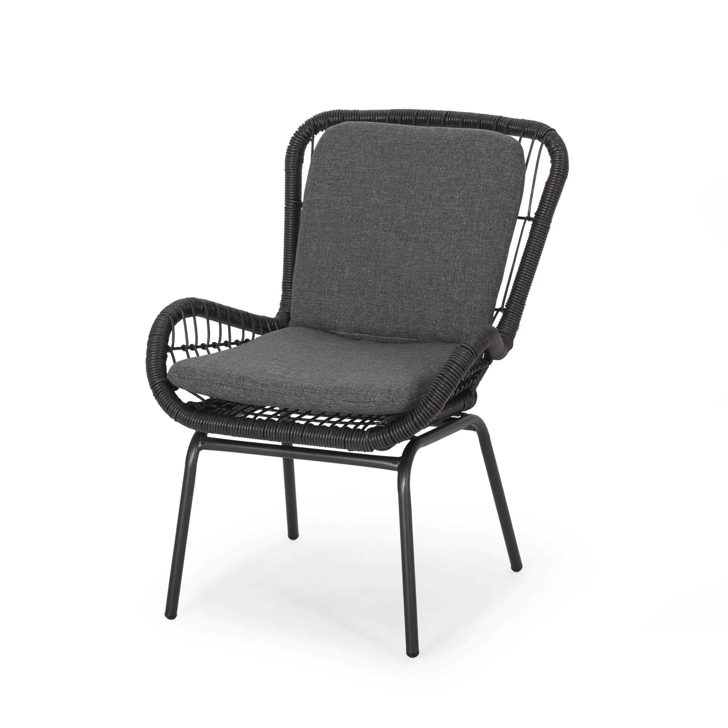 Mccaskill Patio Chair with Cushions (Set of 2)