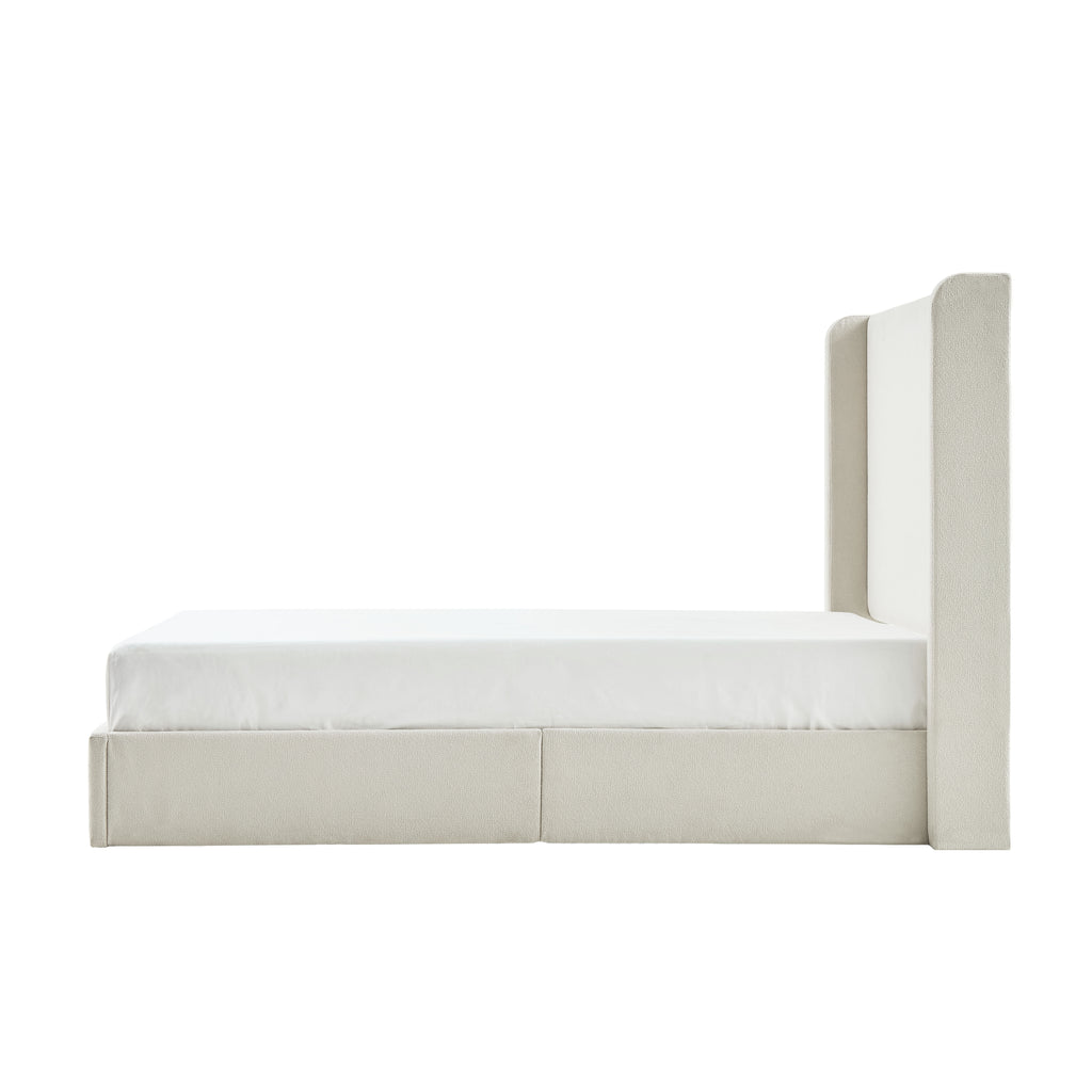 Carmen Upholstered Wingback Bed Frame