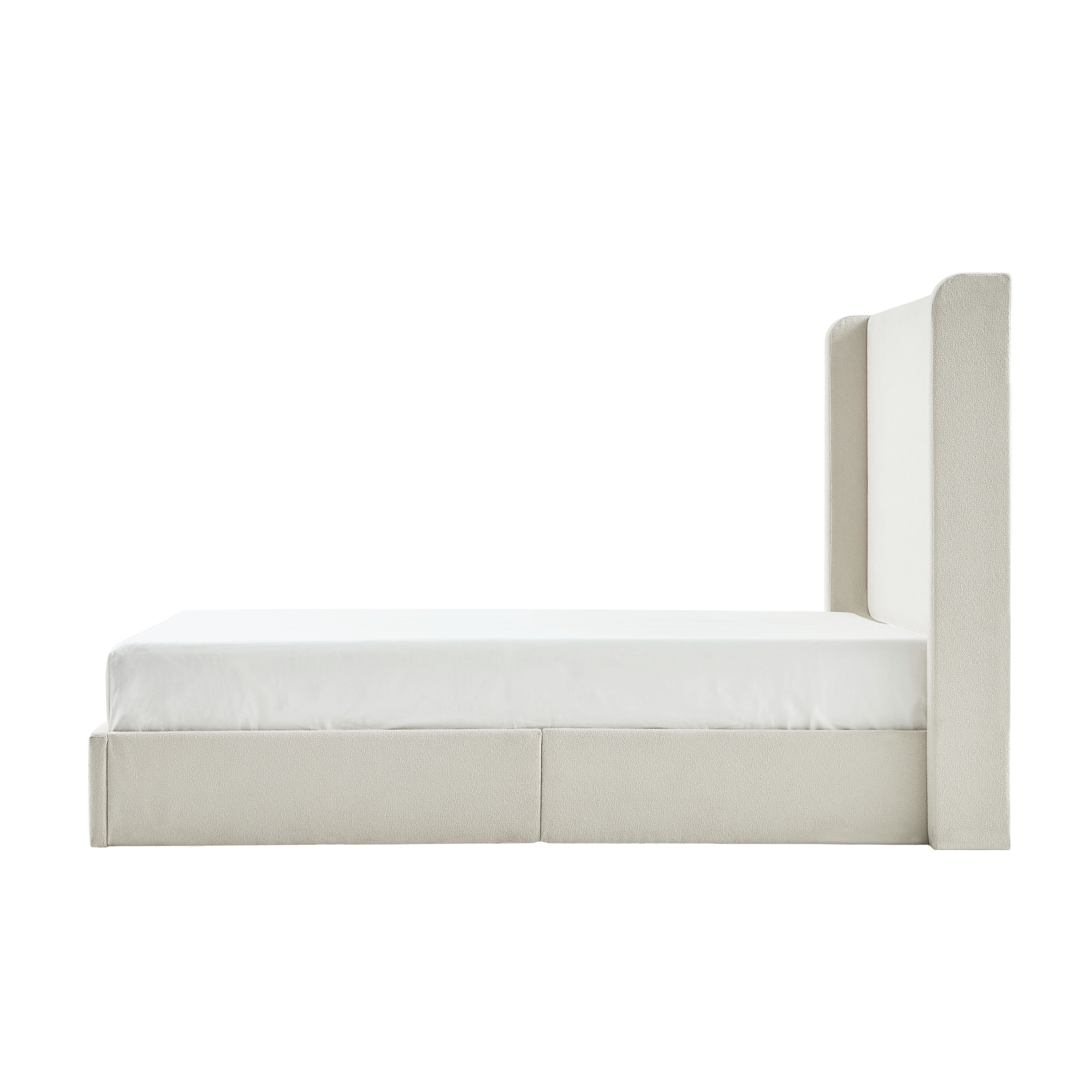 Carmen Upholstered Wingback Bed Frame