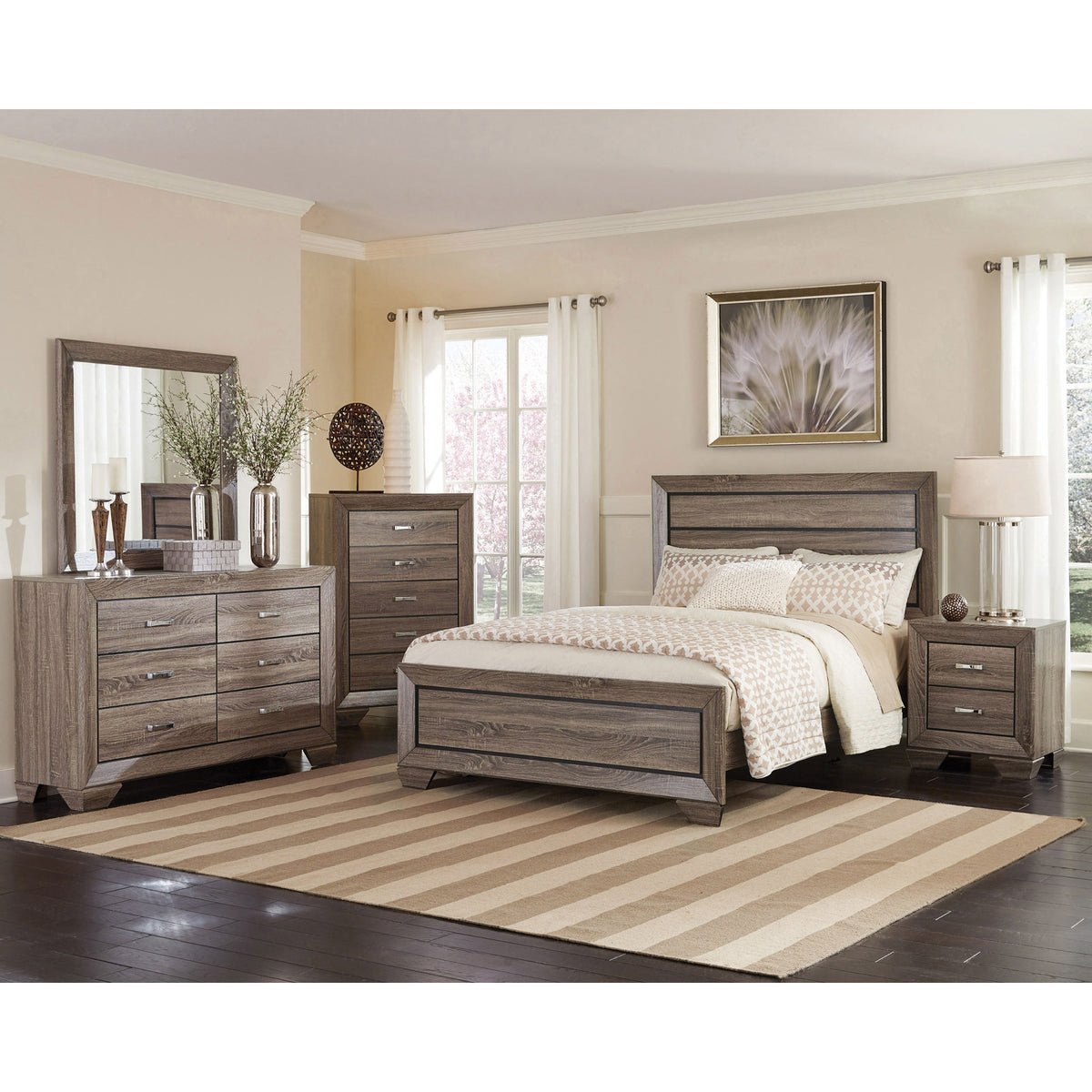 Oatfield Washed Panel Bed
