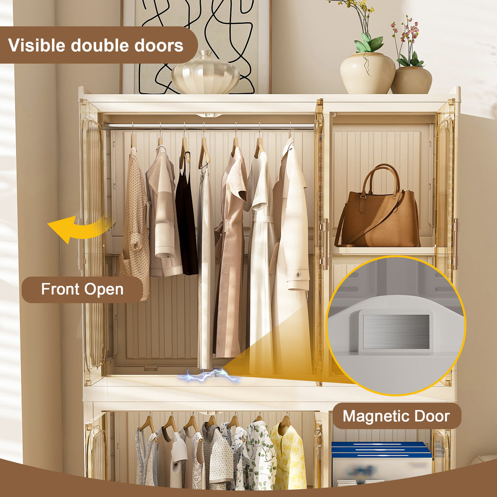 Portable Wardrobe Closet Storage Organizer