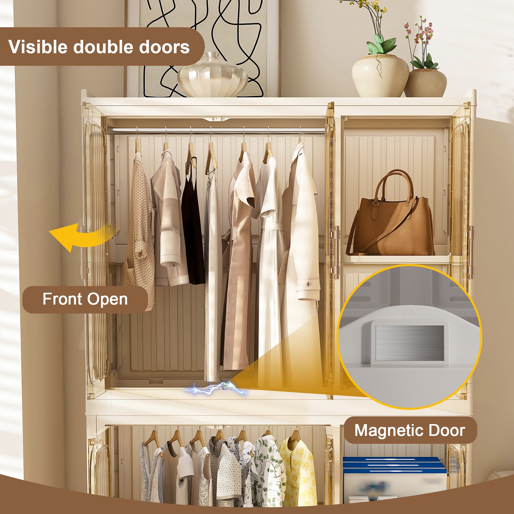 Portable Wardrobe Closet Storage Organizer