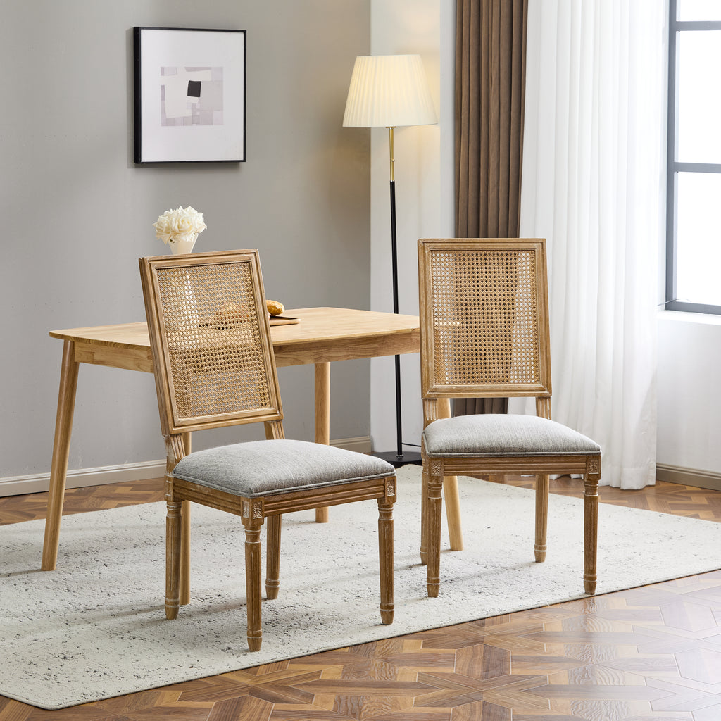Set of 2 French Country Dining Chairs