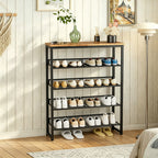 Industrial Shoe Rack - Adjustable 5-Layer Storage Solution