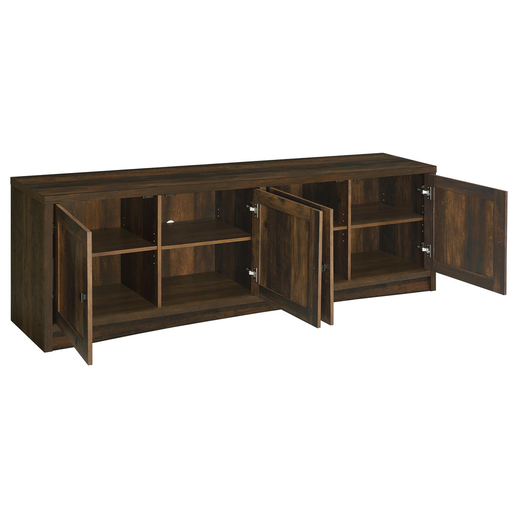 Lunetta Dark Pine 3-Piece TV Stand Entertainment Center