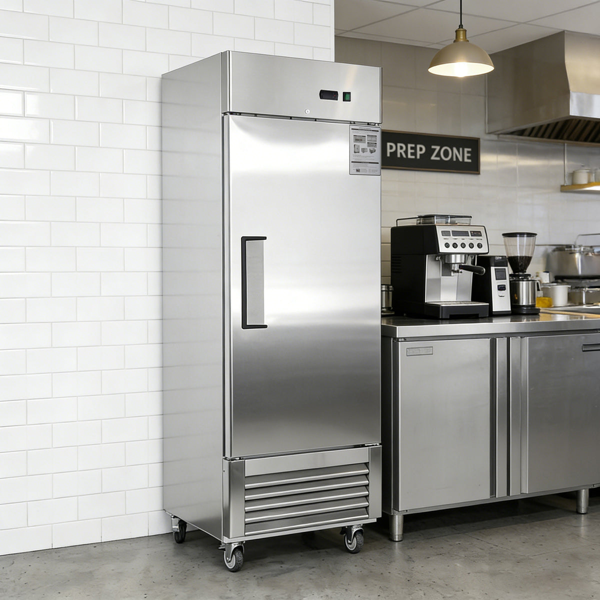 27"W Commercial Refrigerator with Solid Door