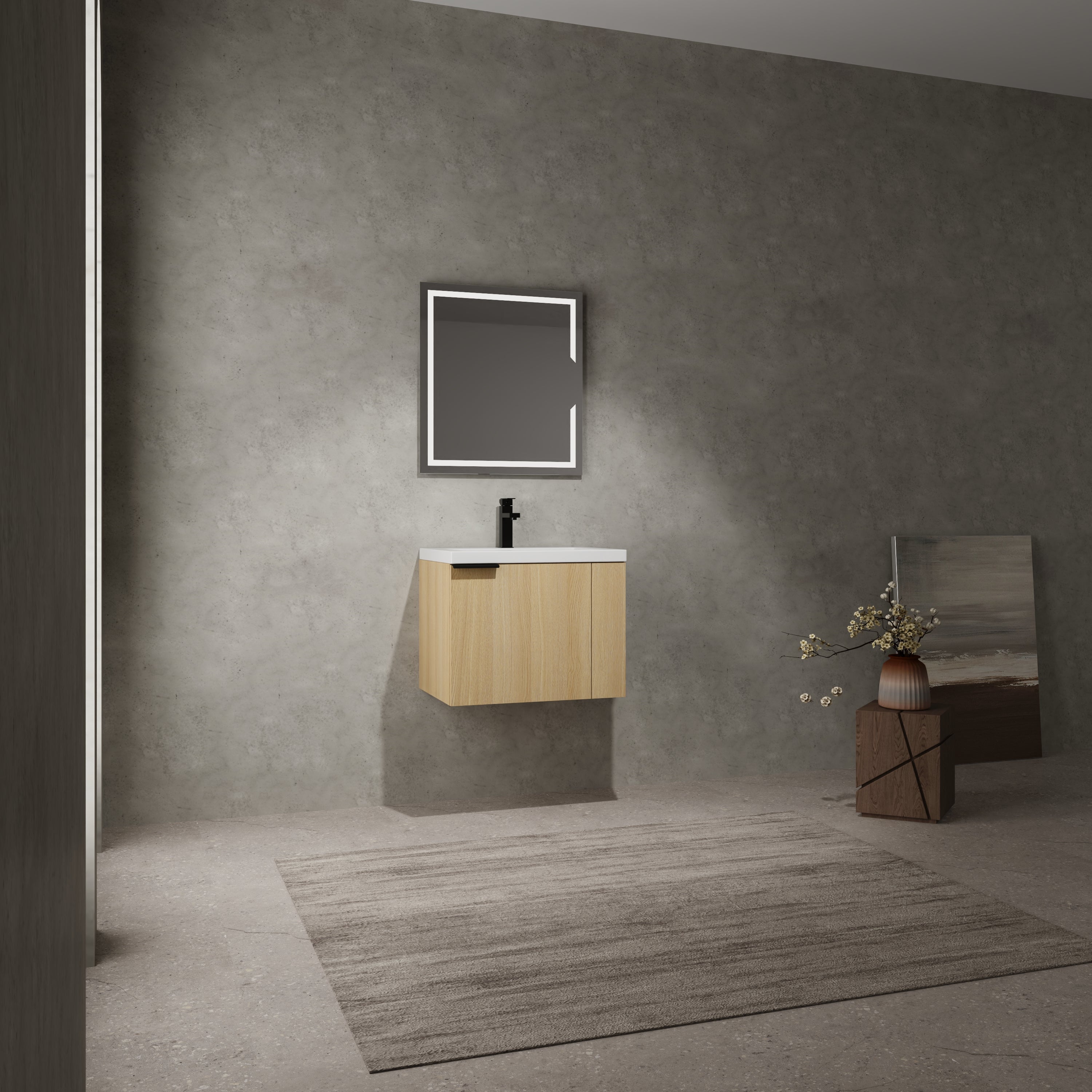 24" Bathroom Vanity Sink Combo for Big Space