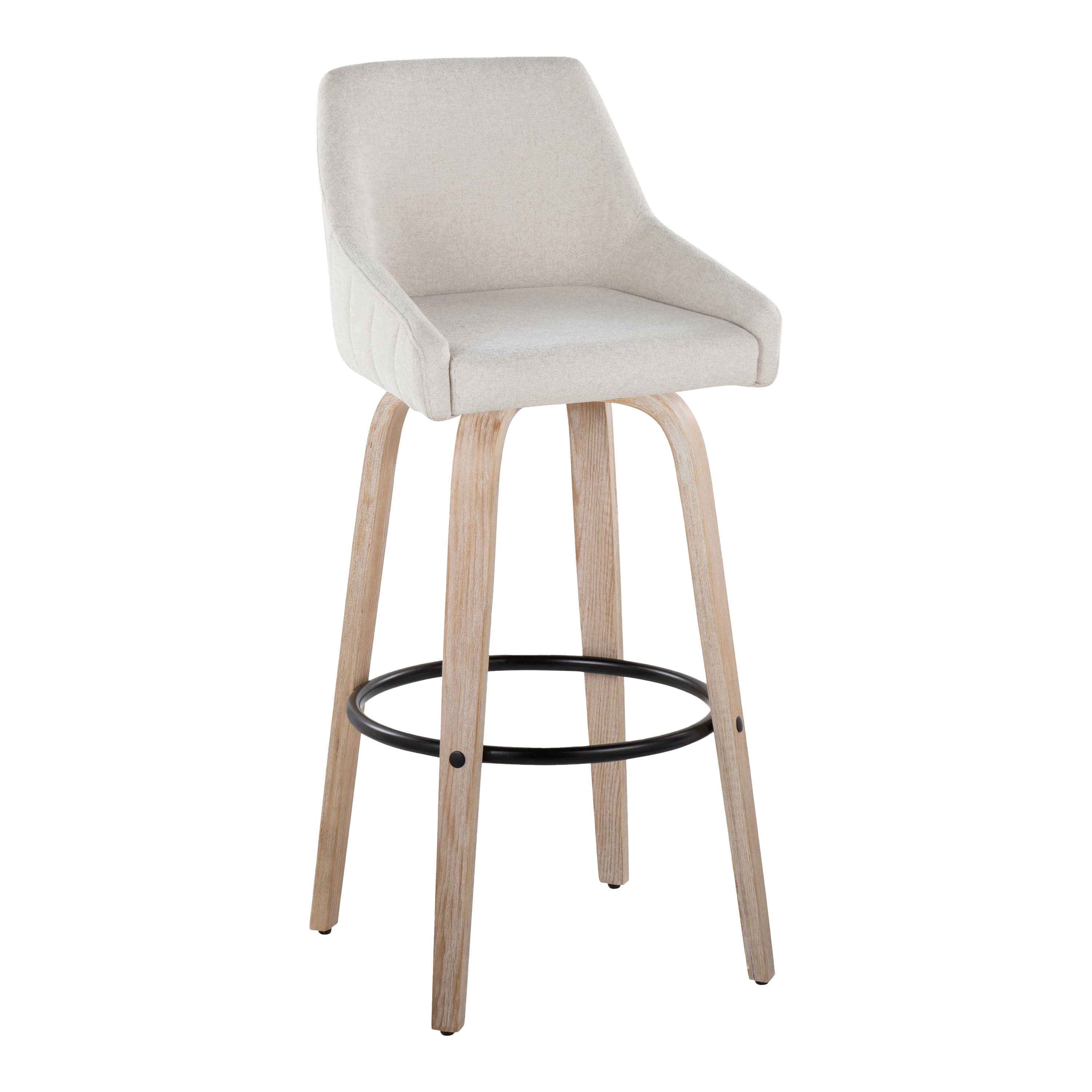 30" Fixed-Height Barstool with Swivel