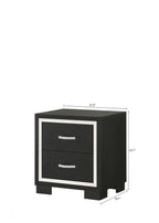 Modern Glam 2-Drawer Nightstand