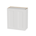 White Shaker Solid Wood Wall Cabinet with Soft-Close Doors