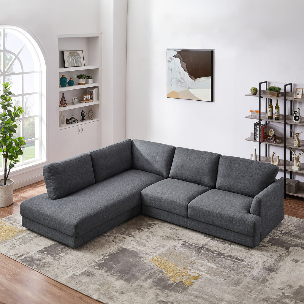 Glander Pillow Back Linen Sectional