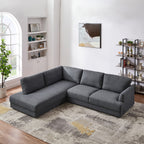Glander Pillow Back Linen Sectional