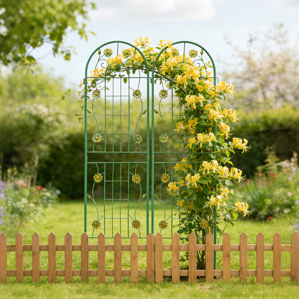 2 Pack Metal Garden Trellis 71" x 19.7"
