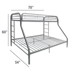 Tritan Twin/Full Metal Bunk Bed