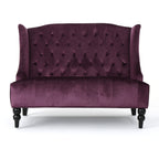 Modern Glam Velvet Loveseat