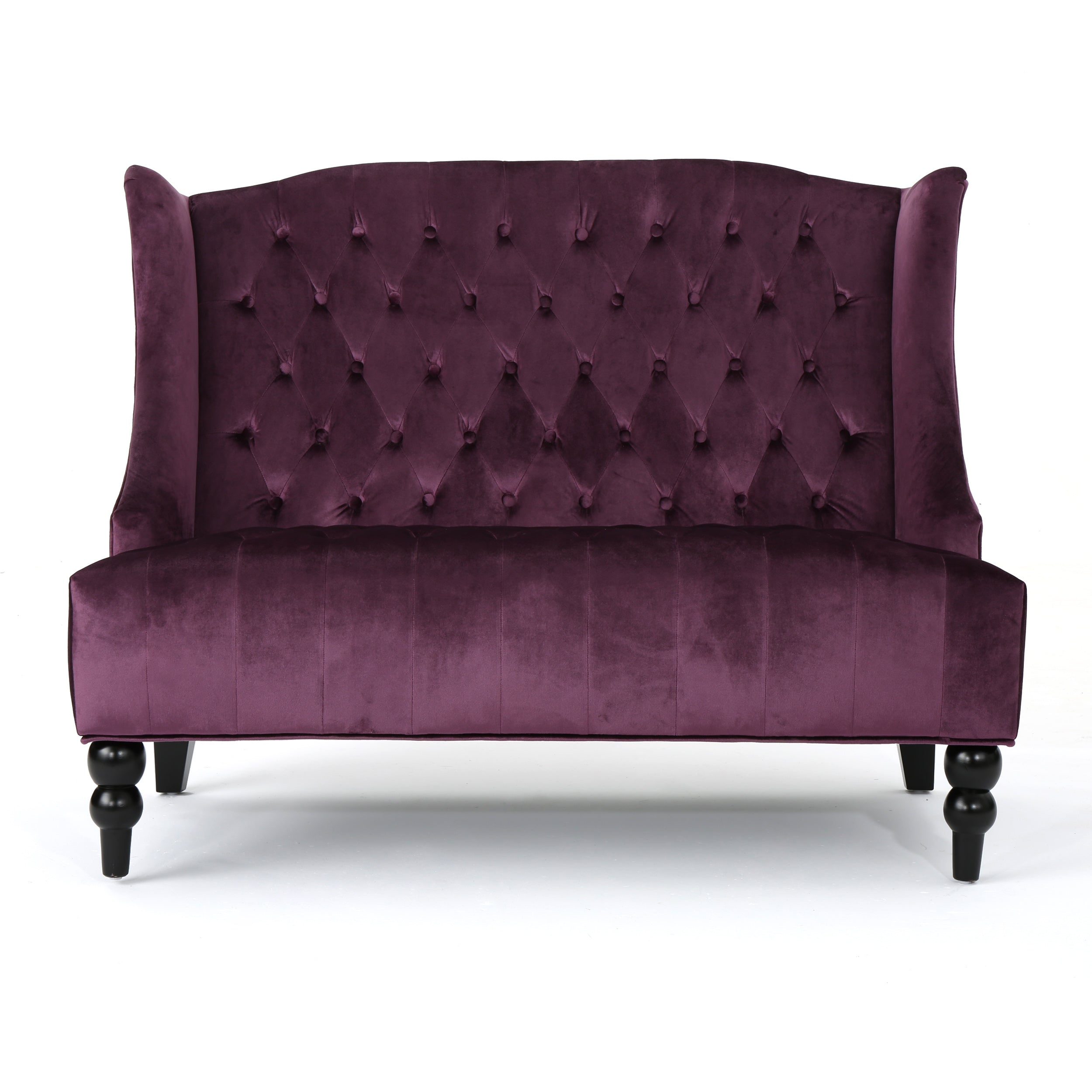 Modern Glam Velvet Loveseat
