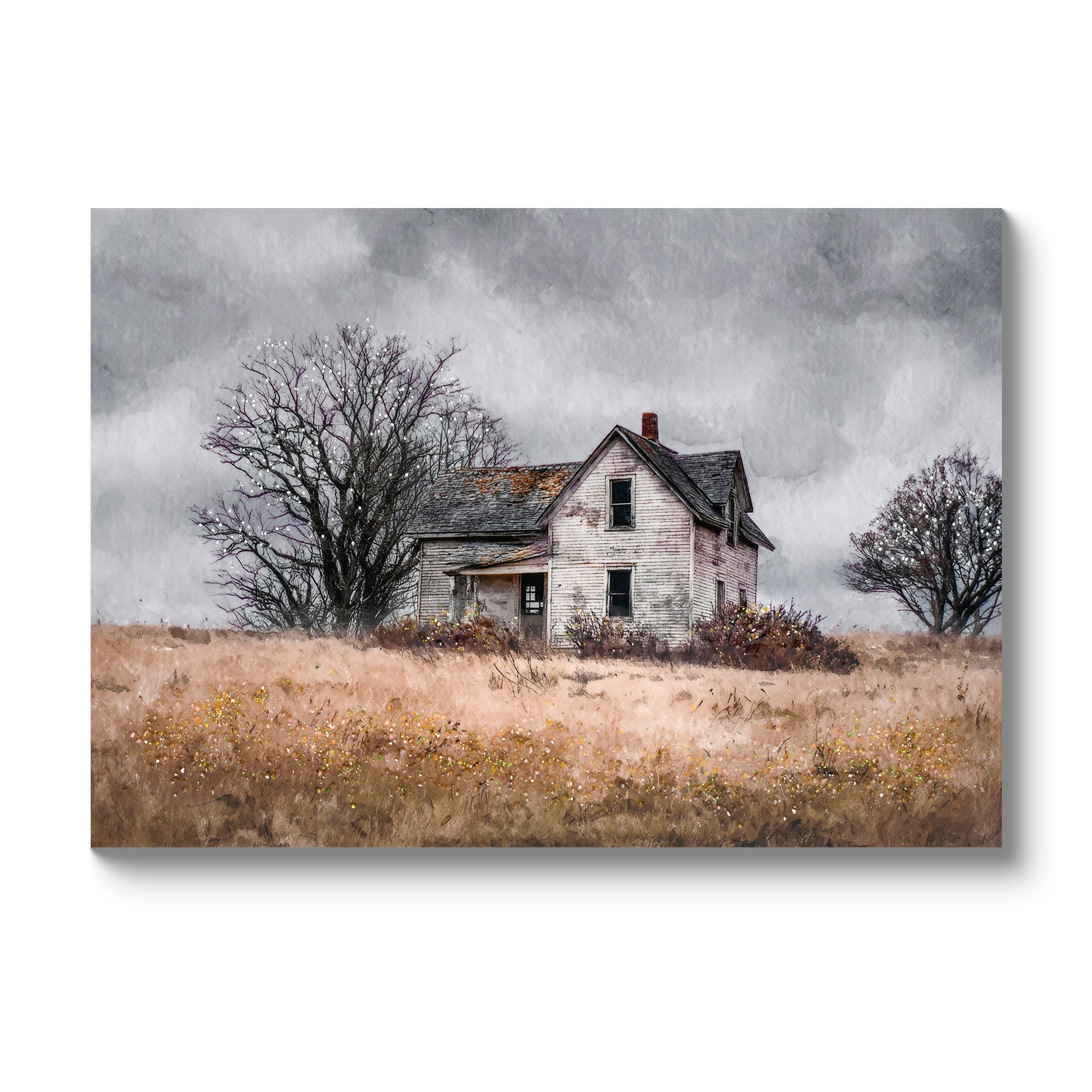 Framed Rustic Farmhouse Wall Art - Vintage Barn