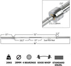 Solid Barbell Bar for 2" Olympic Plates