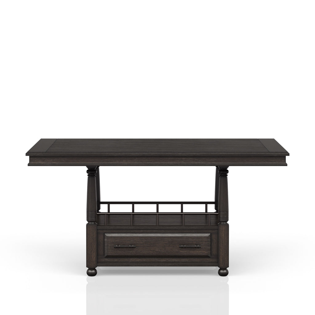 Deep Coffee Counter Height Dining Table
