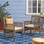 Casa Acacia Dining Chair, 2-Piece Set with Cushions