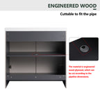 36" Freestanding Bathroom Vanity & 2 Soft-Close Cabinet Doors