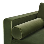 Nicholi 84" Mid-Century Modern Sofa, Olive