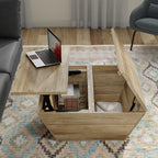 Abba 36 Inch Square Lift Top Coffee Table