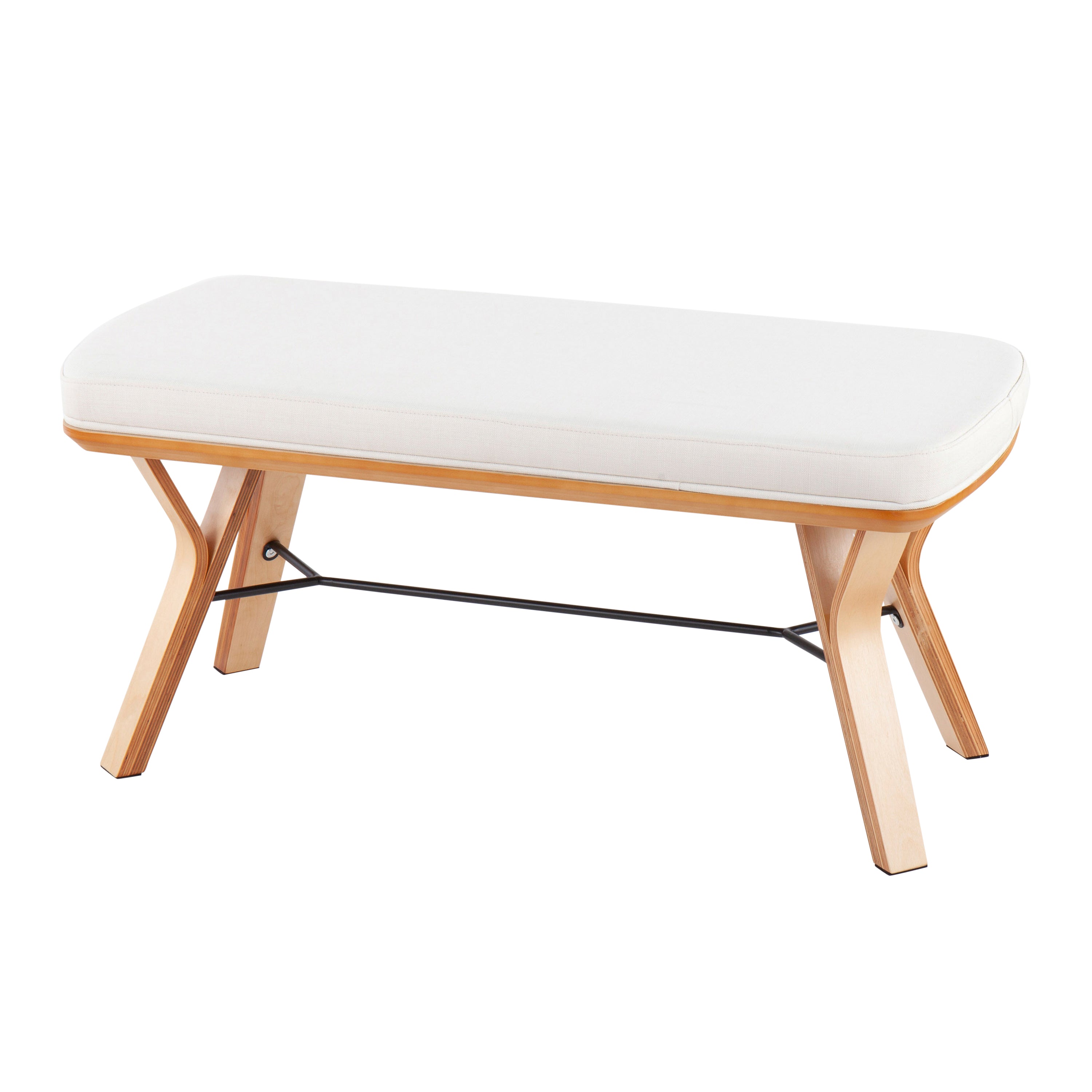 Folia Mid-Century Modern Bench