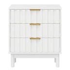 3 Drawer Dresser with Fluted Panel Design