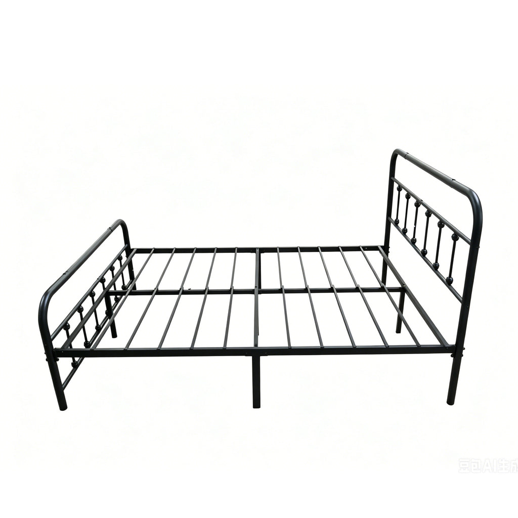 Full Size Metal Bed Frame with Headboard